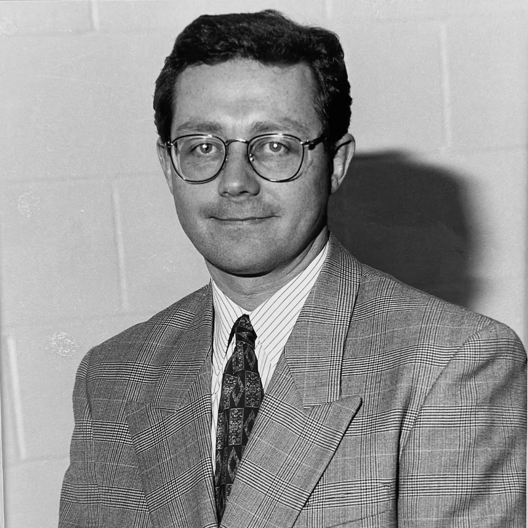A black and white headshot of Dale Wilson.