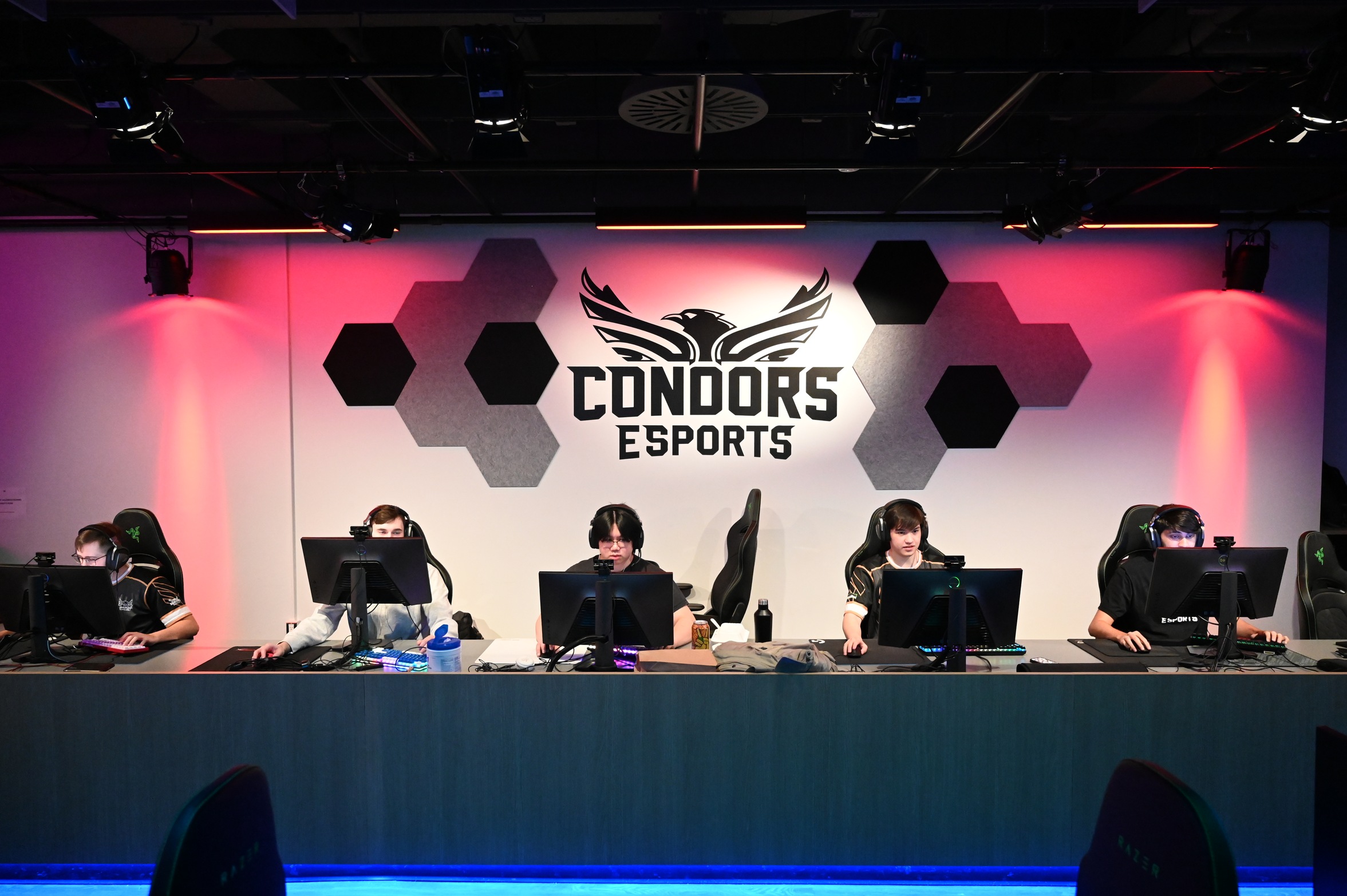 Condors Varsity Valorant team in action at the Waterloo Esports Hub.